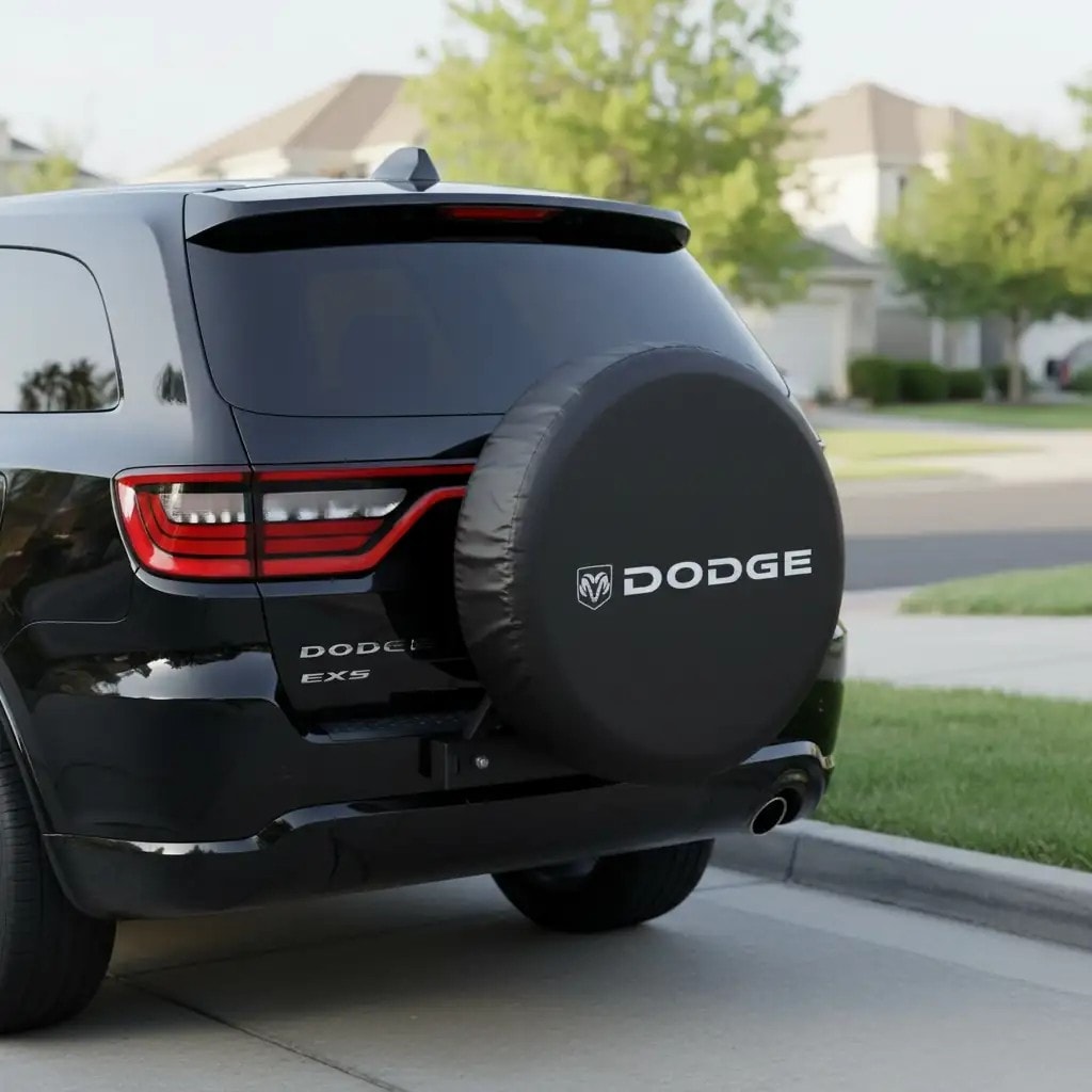 Dodge Logolu Stepne Kılıfı